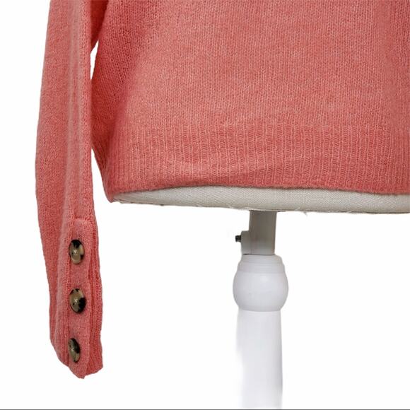 Joie Namio Wool Blend Sweater Rose (Coral) Women's Size Medium NEW - Picture 10 of 14